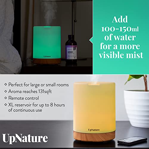 upnature essential oil diffuser for large room, 300ml aromatherapy diffuser cool mist ultrasonic diffuser, up to 12hrs… upnature essential oil diffuser for large room, 300ml aromatherapy diffuser cool mist ultrasonic diffuser, up to 12hrs…