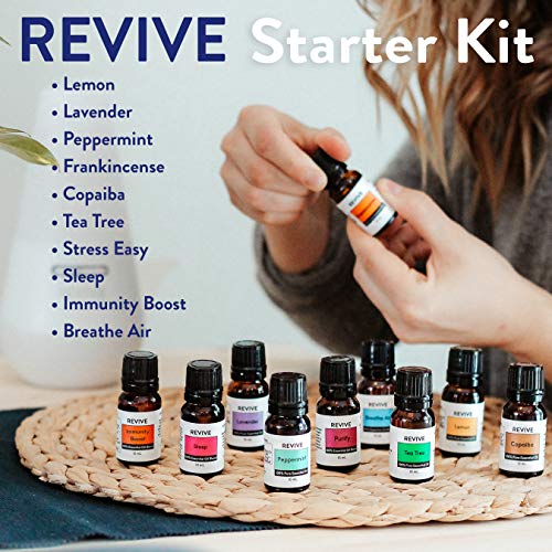 starter kit by revive essential oils 100% pure therapeutic grade, for diffuser, humidifier, massage, aromatherapy… starter kit by revive essential oils 100% pure therapeutic grade, for diffuser, humidifier, massage, aromatherapy…