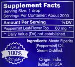 zongle peppermint oil, safe to ingest, mentha piperita, 4 oz