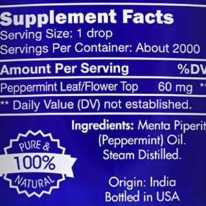 zongle peppermint oil, safe to ingest, mentha piperita, 4 oz