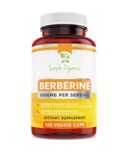 Simple-Organics Berberine 500mg (1000mg Per Serving) - 120 Capsules- Supports Healthy Immune Function, Gastrointestinal… version 1.0.0