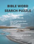 WORD SEARCH PUZZLE: BIBLE WORDS AND TERMS Paperback – Large Print, July 25, 2022 version 1.0.0