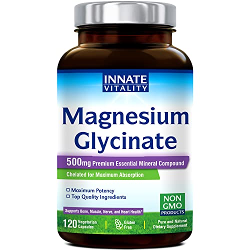 Magnesium-Glycinate-500mg-per-Caps-120-Veggie-Caps-Chelated-for-Maximum-Absorption-Non-GMO-NO-Gluten-Dairy-Soy-Supports-Muscle-Joint-and-Heart-Health version 1.0.0