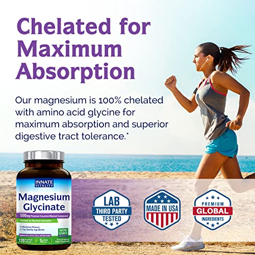Magnesium-Glycinate-500mg-per-Caps-120-Veggie-Caps-Chelated-for-Maximum-Absorption-Non-GMO-NO-Gluten-Dairy-Soy-Supports-Muscle-Joint-and-Heart-Health version 1.0.0