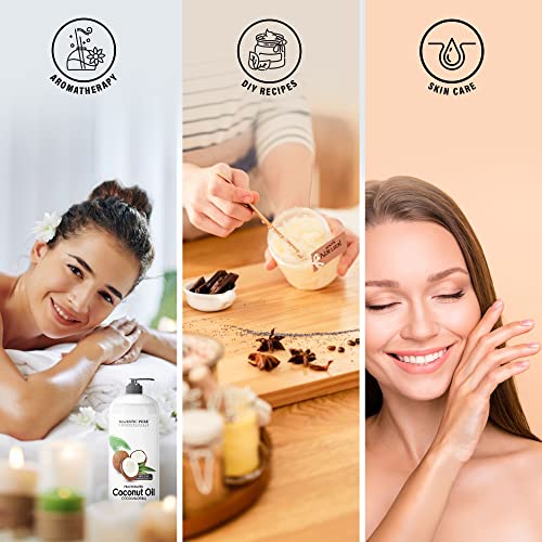 MAJESTIC-PURE-Fractionated-Coconut-Oil-Relaxing-Massage-Oil-Liquid-Carrier-Oil-for-Diluting-Essential-Oils-Skin-Lip-Body-Hair-Oil-Moisturizer-Softener-16-fl-oz carrier oil